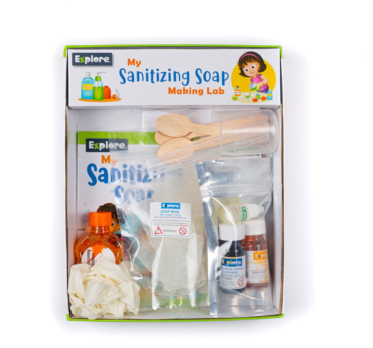 Eksploe My Sanitizing Soap Making Lab STEM Activity Kit Multicolor 8Y+