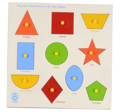Skillofun Large Shapes Tray Triangle Multicolour 4Y+