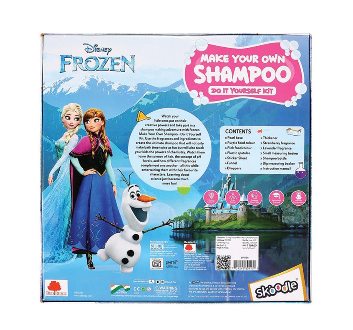 Disney Frozen Make Your Own Shampoo Do It Yourself Kit Plastic Multicolour 8Y+