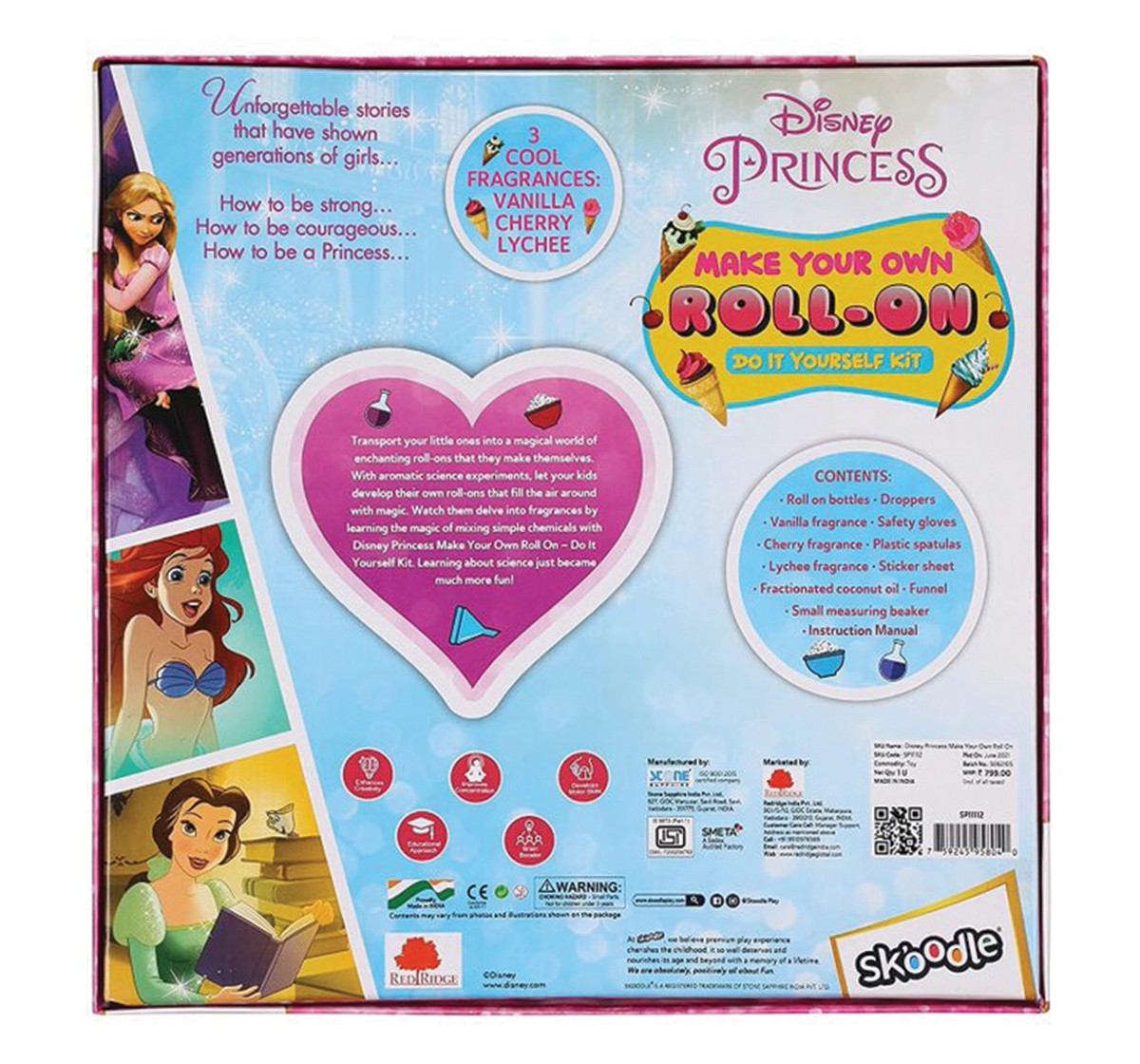 Disney Make Your Own Roll On DIY Kit Princess Plastic Multicolour 8Y+