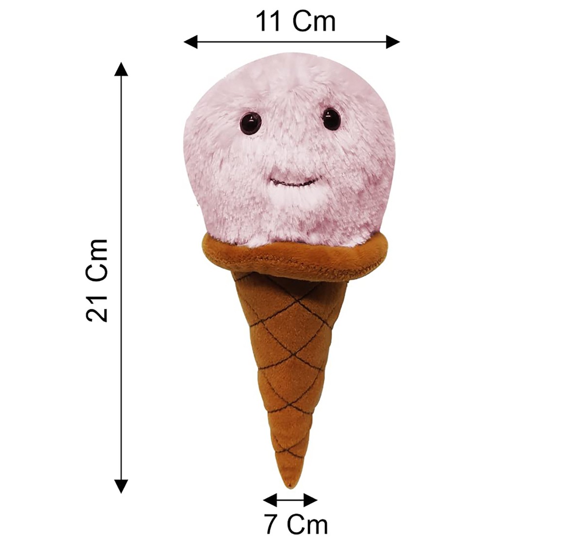 Webby Cute Softy Ice cream 21Cm Soft Toys Multicolour 3Y+