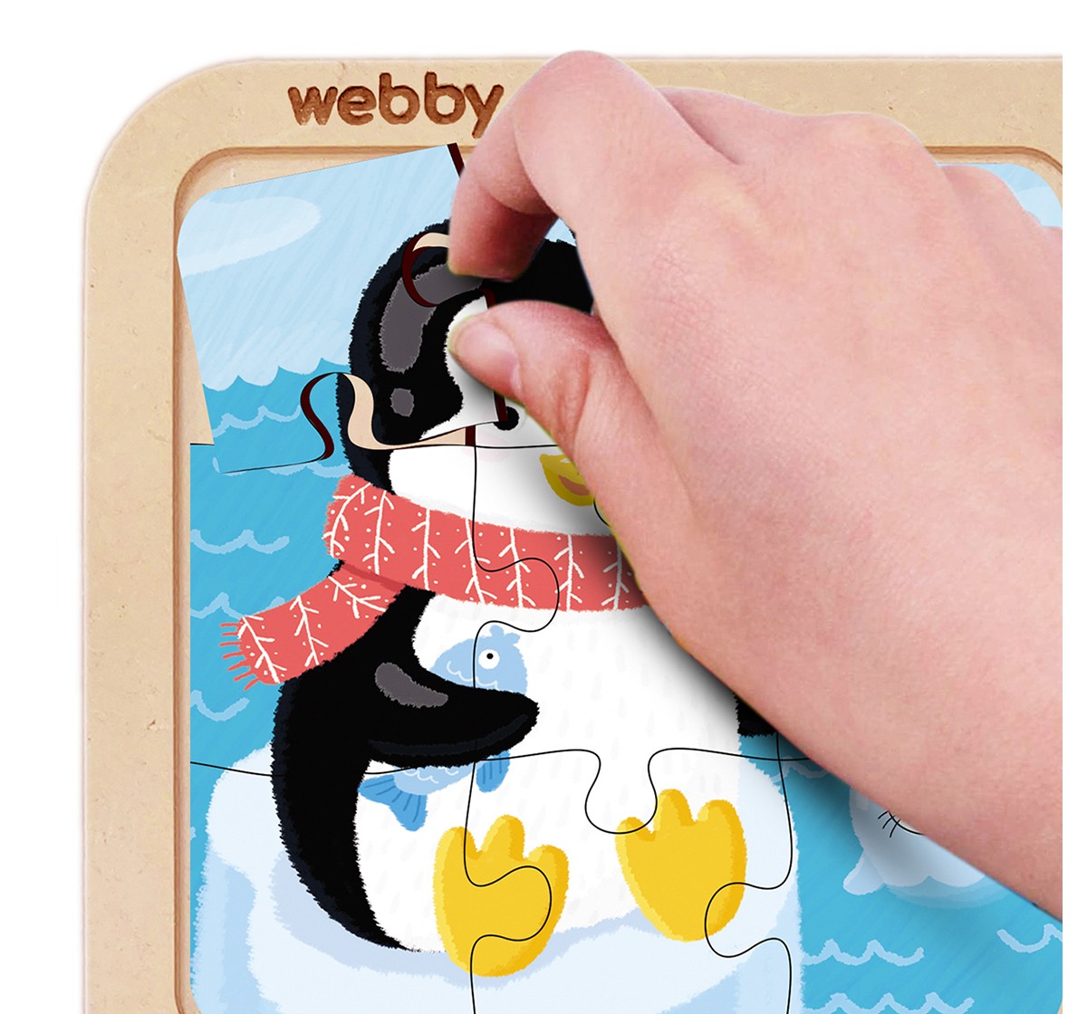 Webby 4in1 Wooden Puzzle Animal 36pcs,  3Y+ (Multicolour)