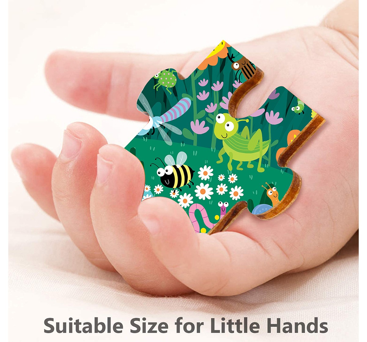 Webby Bugs Life Wooden Puzzle 40 pcs,  3Y+ (Multicolour)