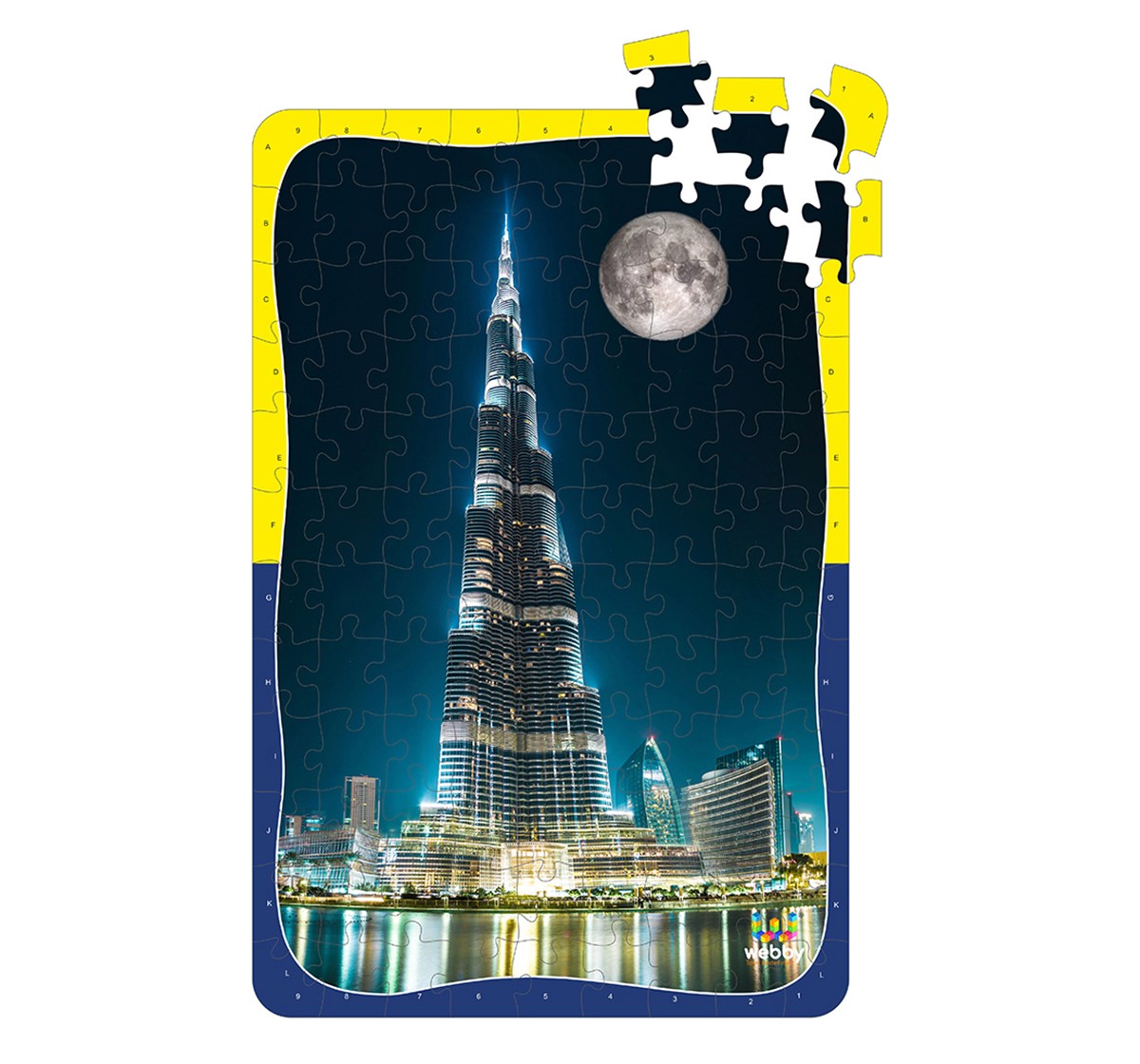 Webby Burj Khalifa Puzzle 108 Pieces,  5Y+ (Multicolour)
