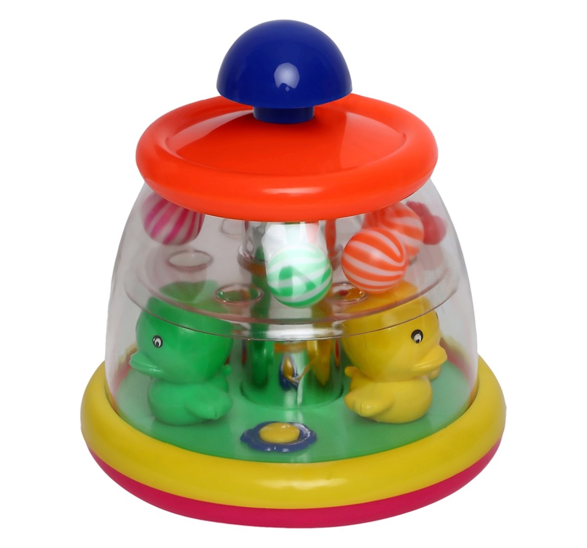 Toyspree Push N Spin Duck,  18M+ (Multicolour)