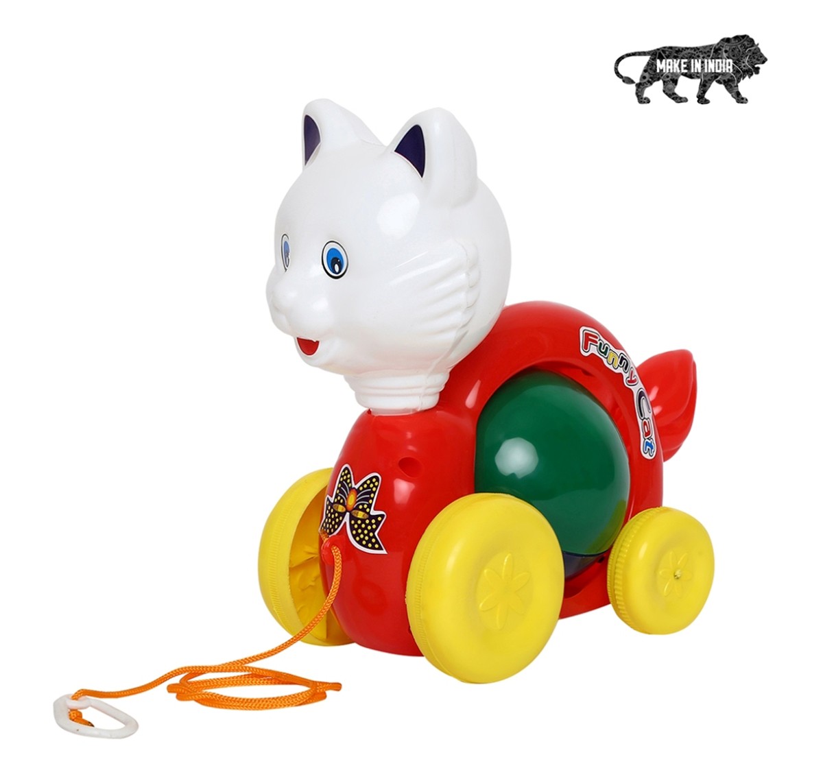 Toyspree Pulling Funny Cat ,  18M+ (Multicolour)