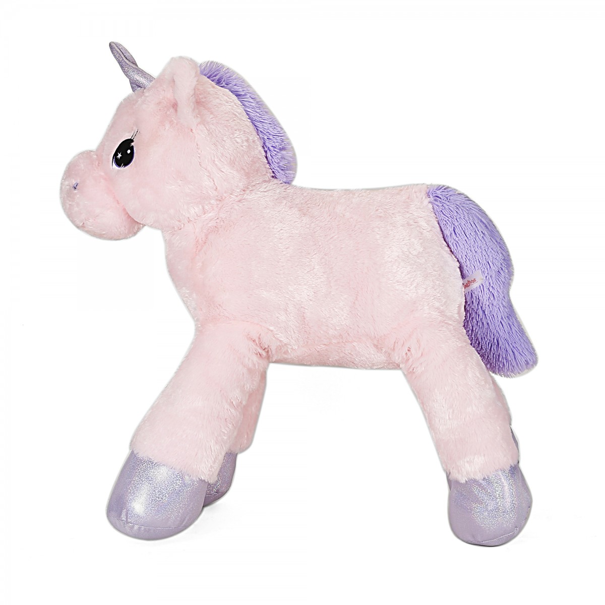 Fuzzbuzz Lying Unicorn, Quirky Soft Plush Toy for Kids, Pink, 100cm