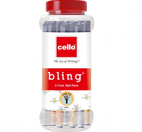 Cello Pen jar ideal for office and home use Blue 5Y+