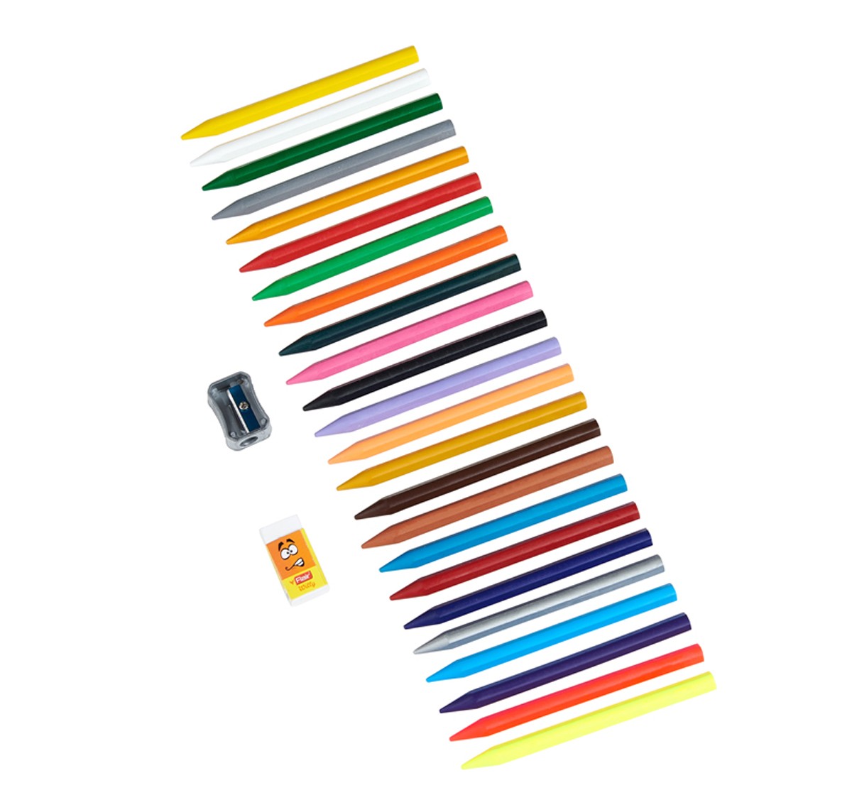 Flair Jumbo Erasable Crayons 24 Multicolor 3Y+