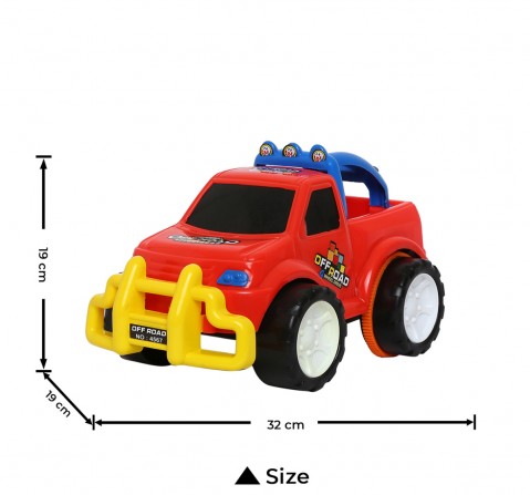 Toyspree Friction Powered Off Road Jeep for Kids, 18M+ (Multicolor)