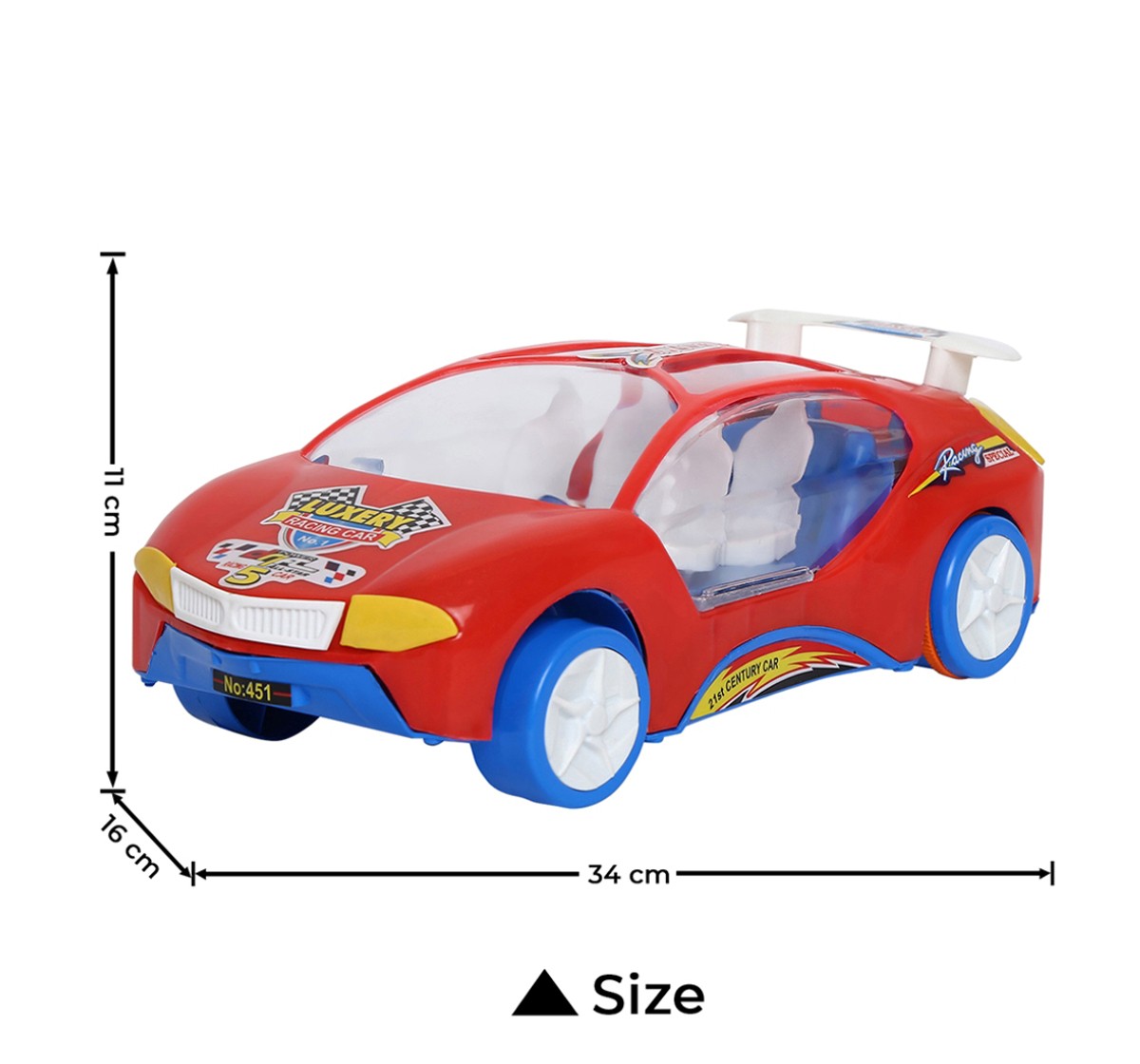 Toyspree Friction Powered Luxery Car for Kids, 18M+ (Multicolor)