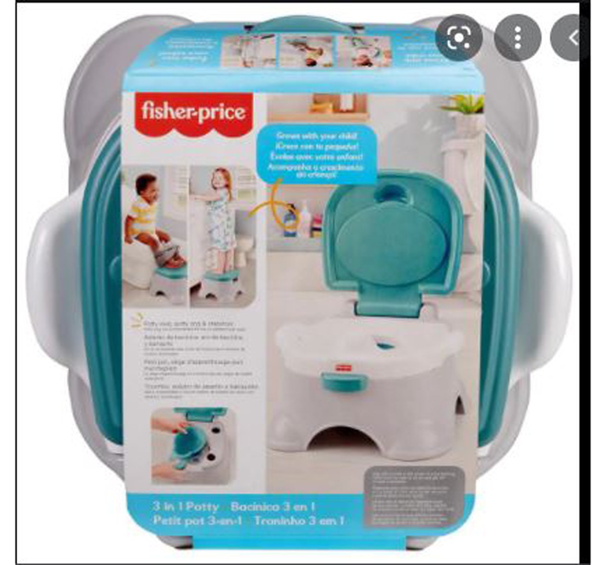 Fisher Price 3 In 1 Potty,  12Y+ (Multicolor)