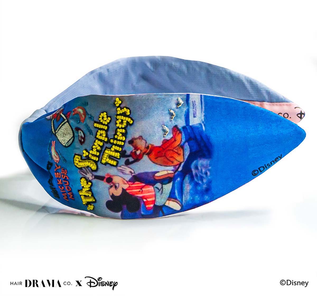 Hair Drama Company Disney Mickey Classic Knotted Headband(One Size),  9Y+(Blue)