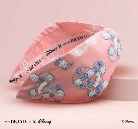Hair Drama Company Disney Minnie Knotted Headband(One Size),  9Y+(Pink)