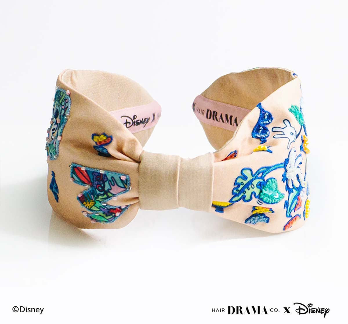 Hair Drama Company Disney Mickeys Mood Knotted Headband(One Size),  9Y+(Nude)