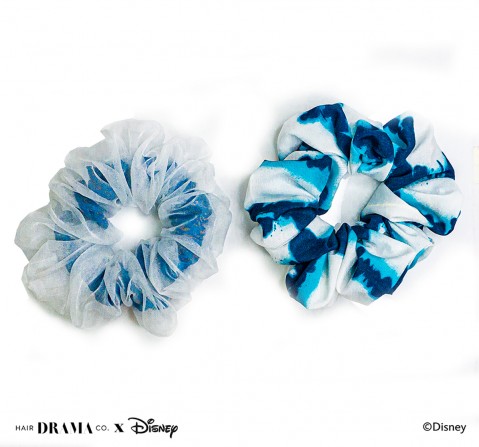 Hair Drama Company Disney Mickey Tie And Dye Scrunchies Set Of 2(One Size),  9Y+(White)