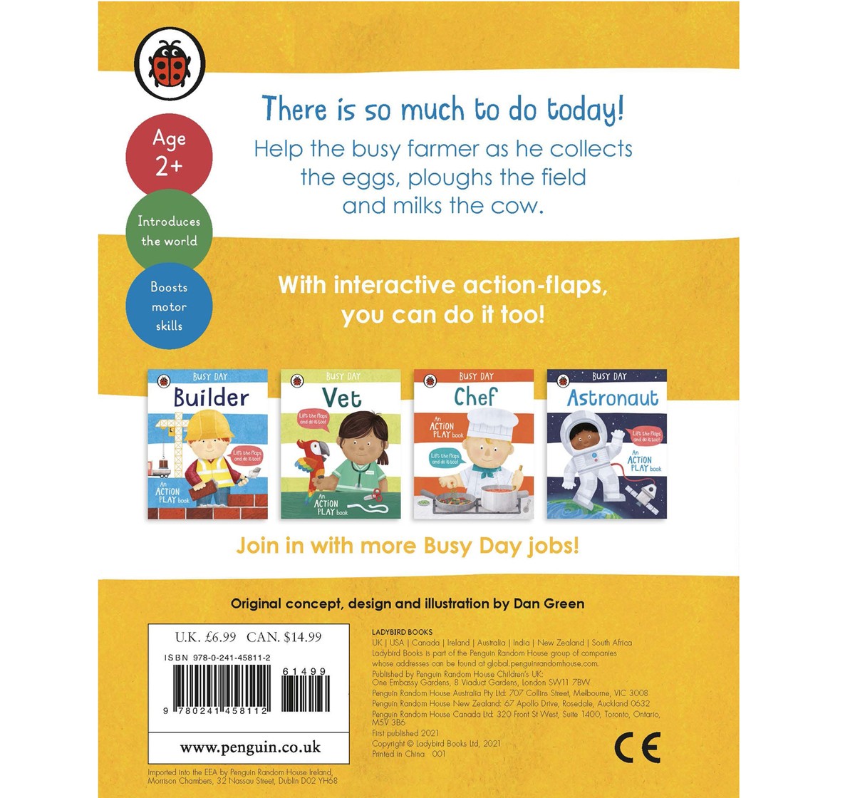 Ladybird Busy Day Farmer an action play book Soft Cover Multicolour 3Y+