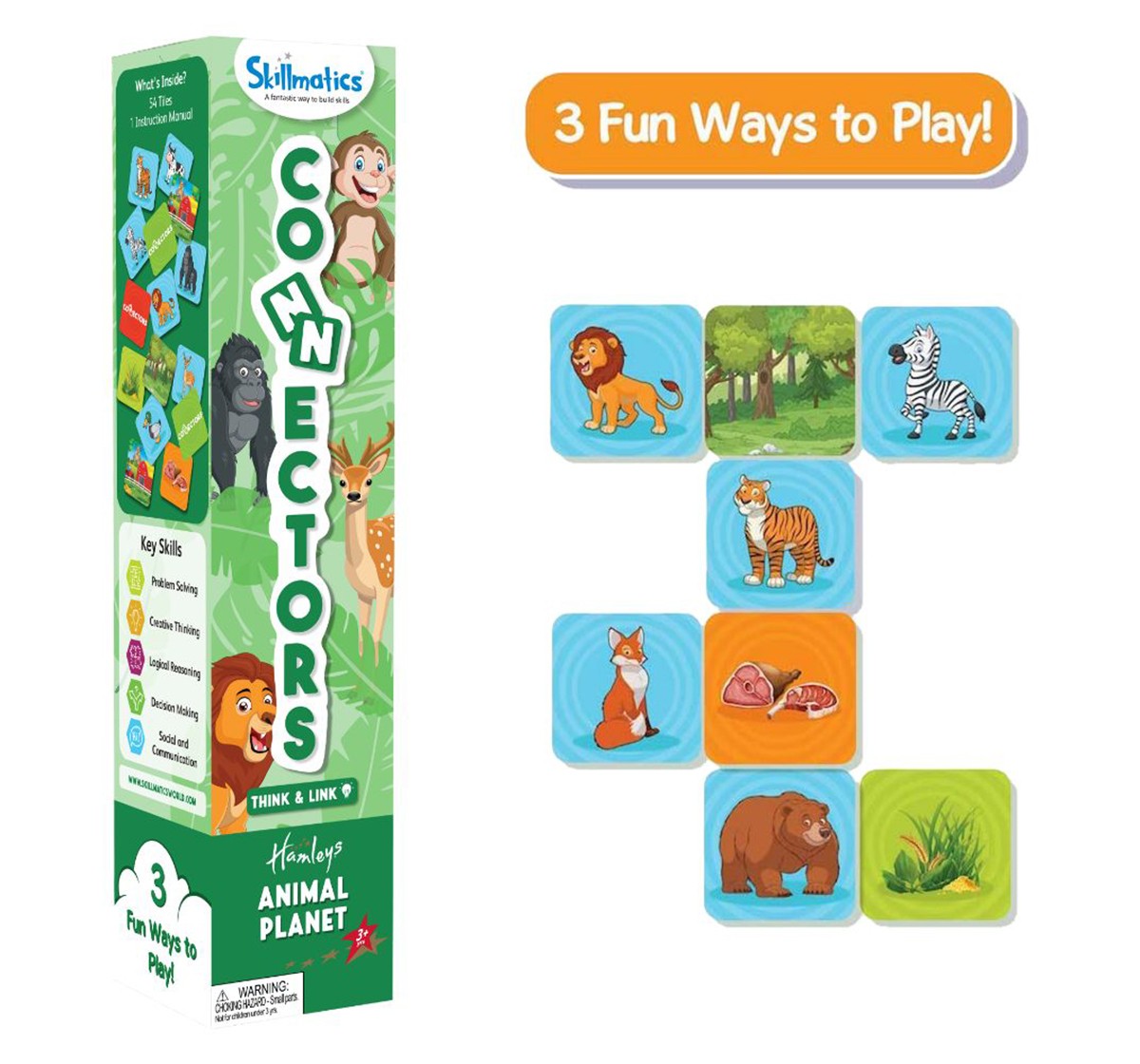 Skillmatics Connectors Animal Planet Paper card game Multicolor 3Y+