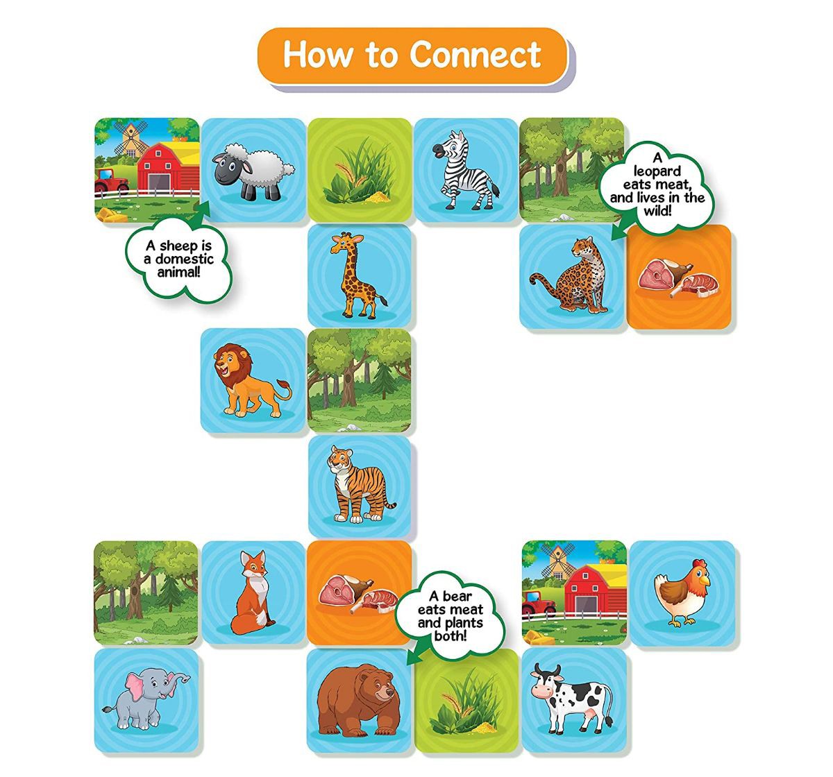 Skillmatics Connectors Animal Planet Paper card game Multicolor 3Y+