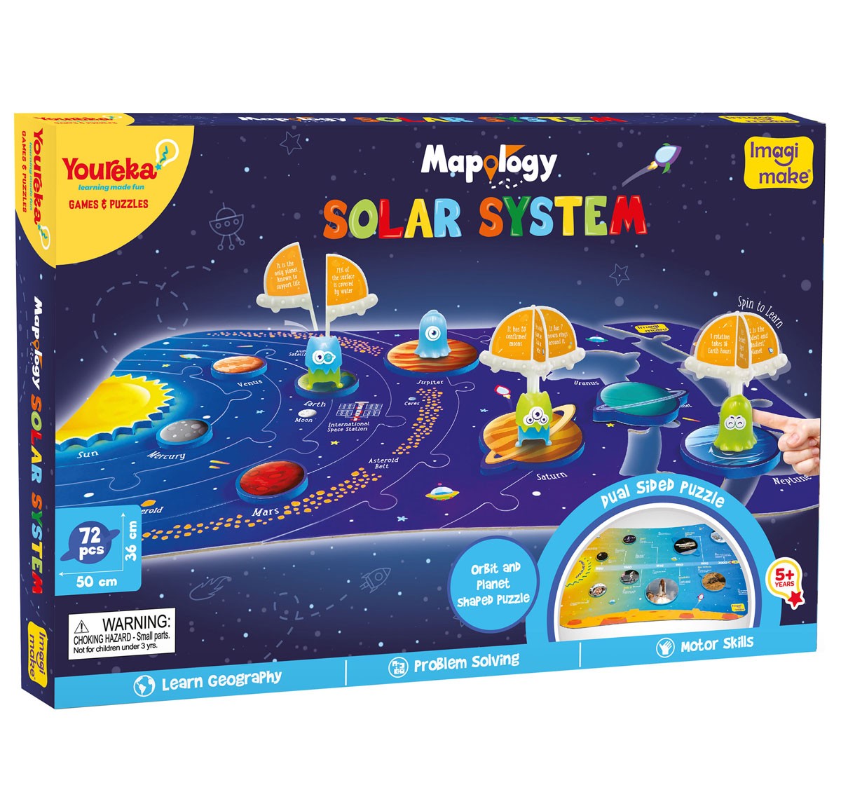 Youreka Mapology Solar System for Kids Multicolor 5Y+