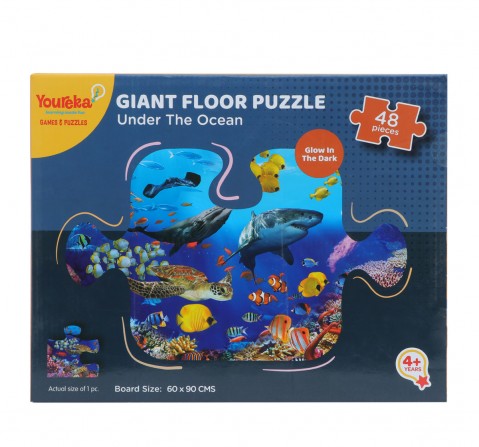 Youreka 48 Piece Glow In The Dark Ocean Puzzle Multicolour 4Y+