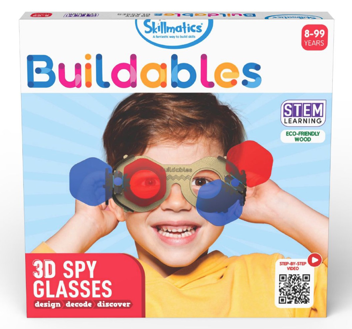 Skillmatics Buildables 3D Spy Glasses Build & Learn Multicolor 3Y+