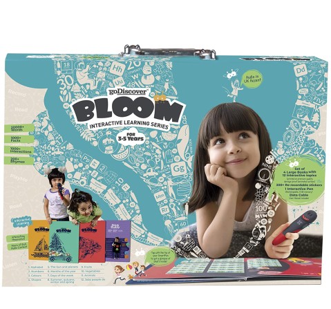 Go Discover Interactive Book Blooms Multicolour 3Y+