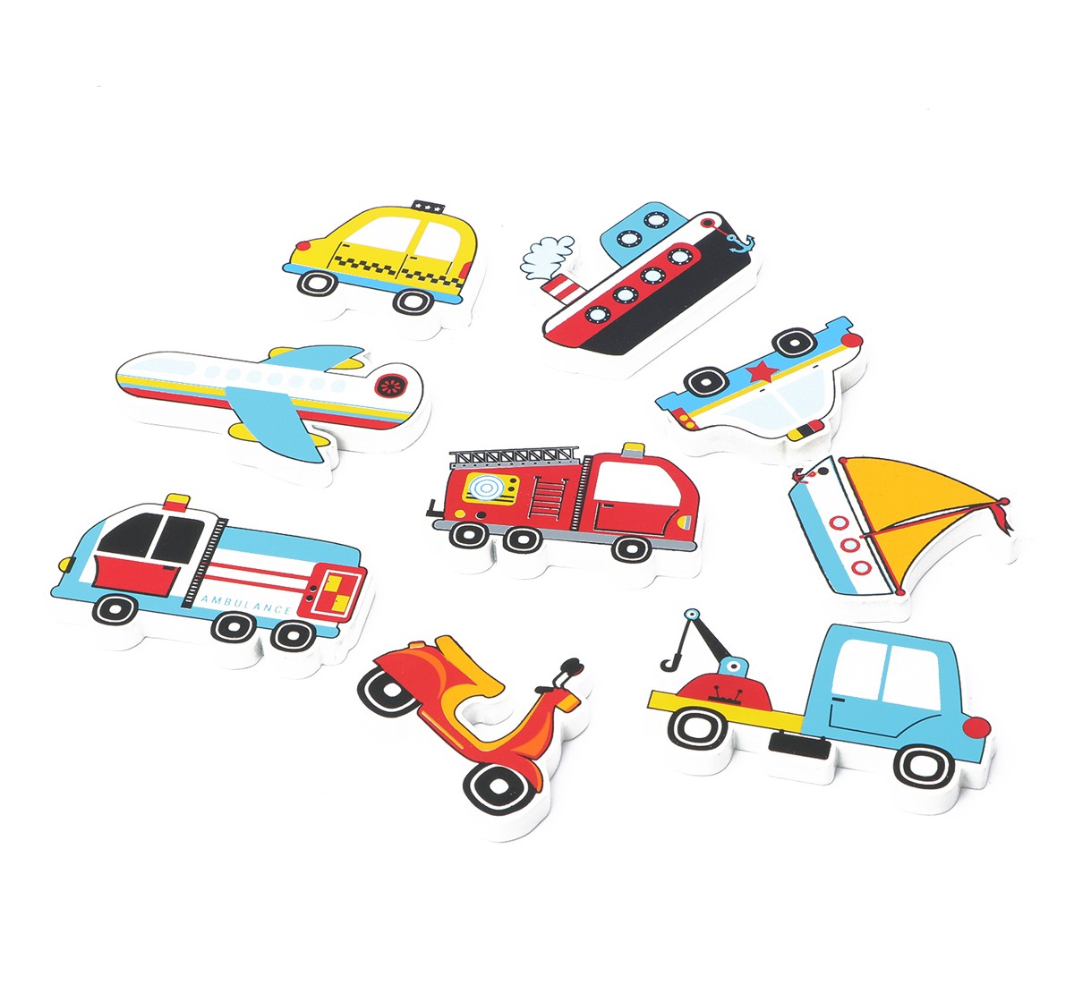 Shooting Star Large Transport Puzzle Chunky 9 Piece Multicolour 3Y+