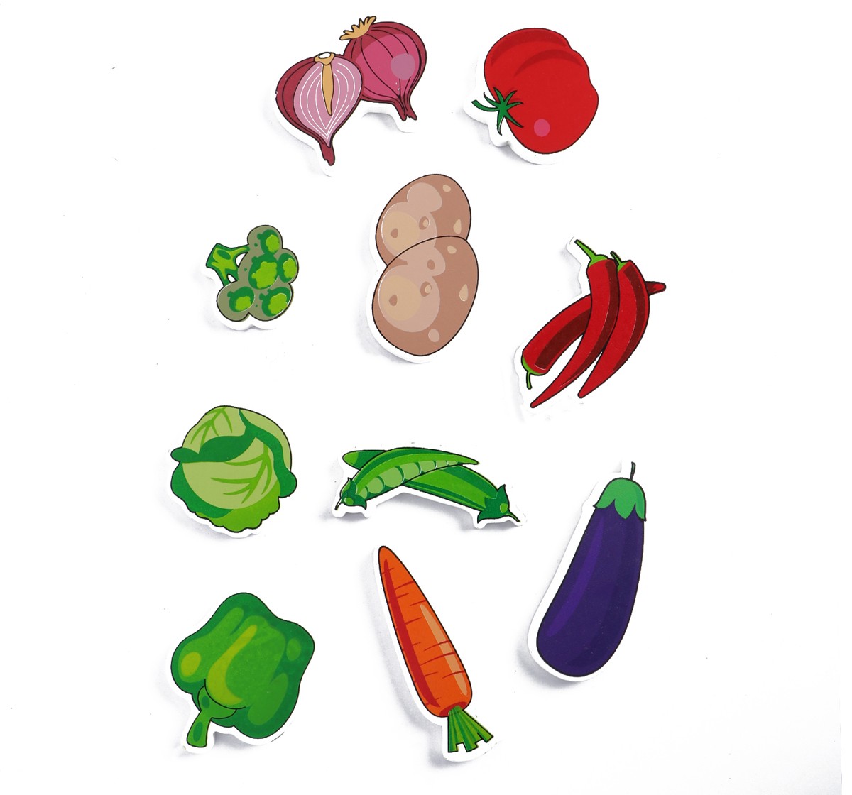 Shooting Star Vegetables Puzzle Raised Chunky Multicolour 3Y+