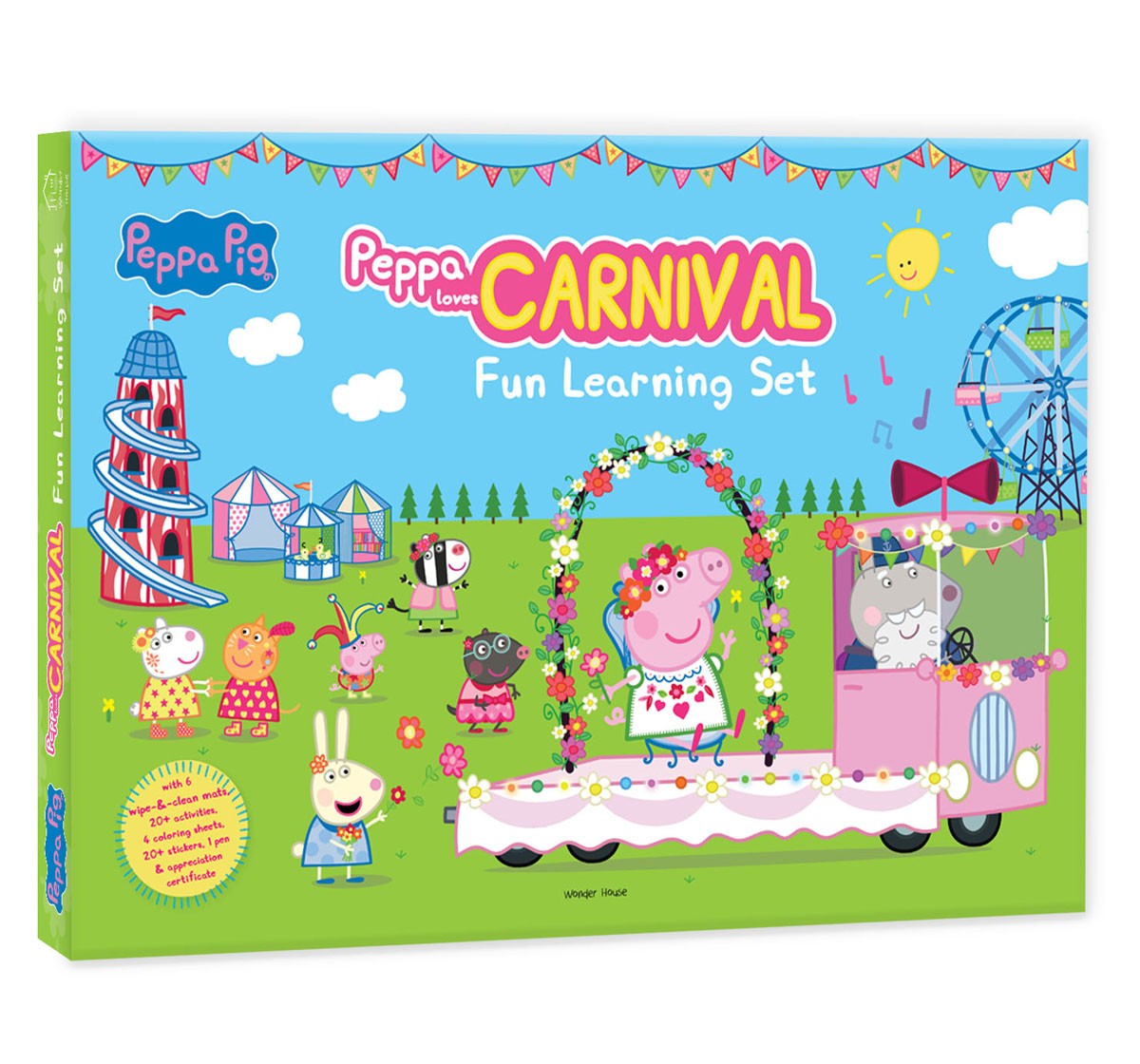Wonder House Books Peppa Loves Carnival Fun Learning Activity Set for kids 3Y+, Multicolour