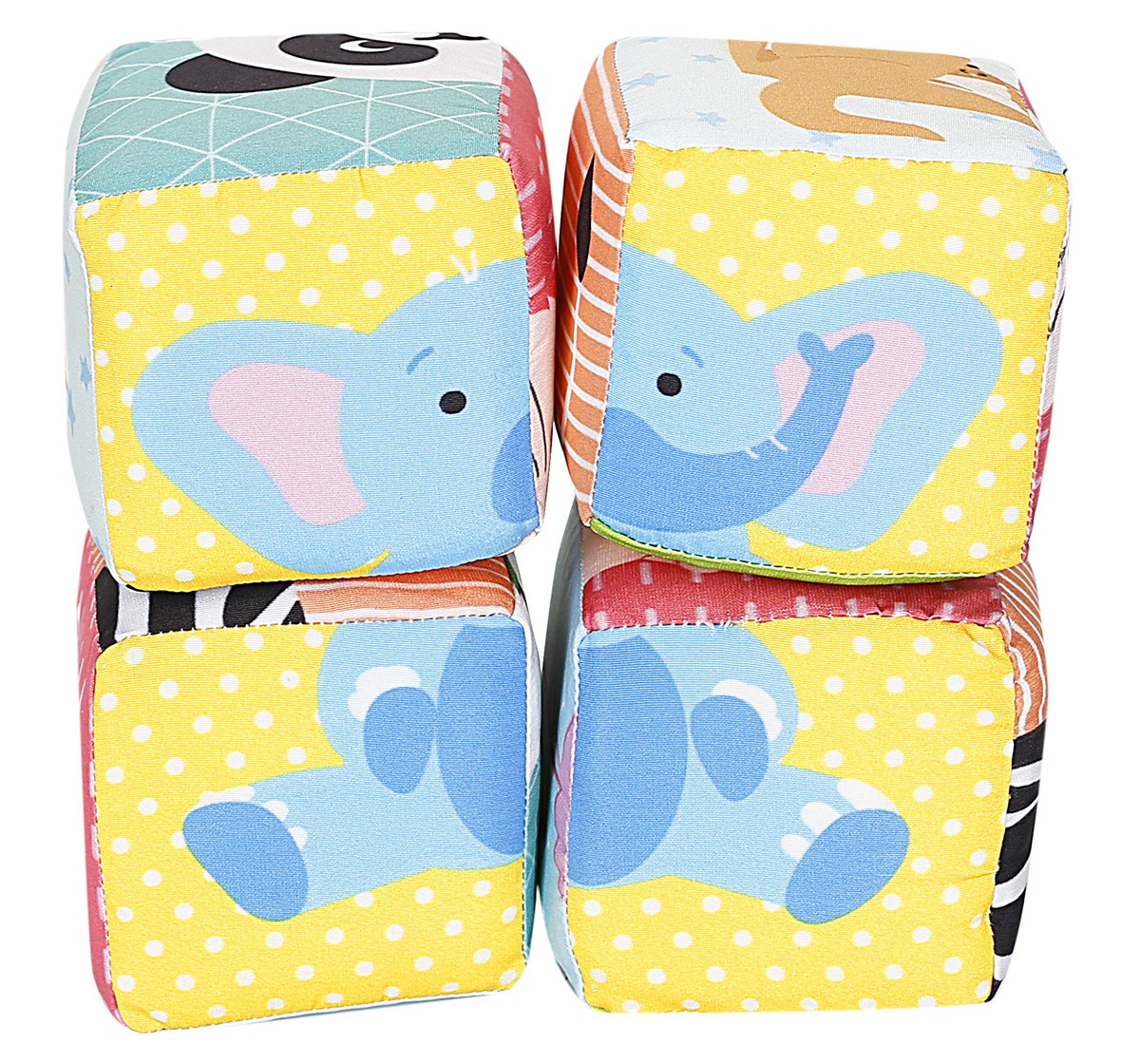 Shooting Star Animals Cube Blocks for kids 3Y+, Multicolour