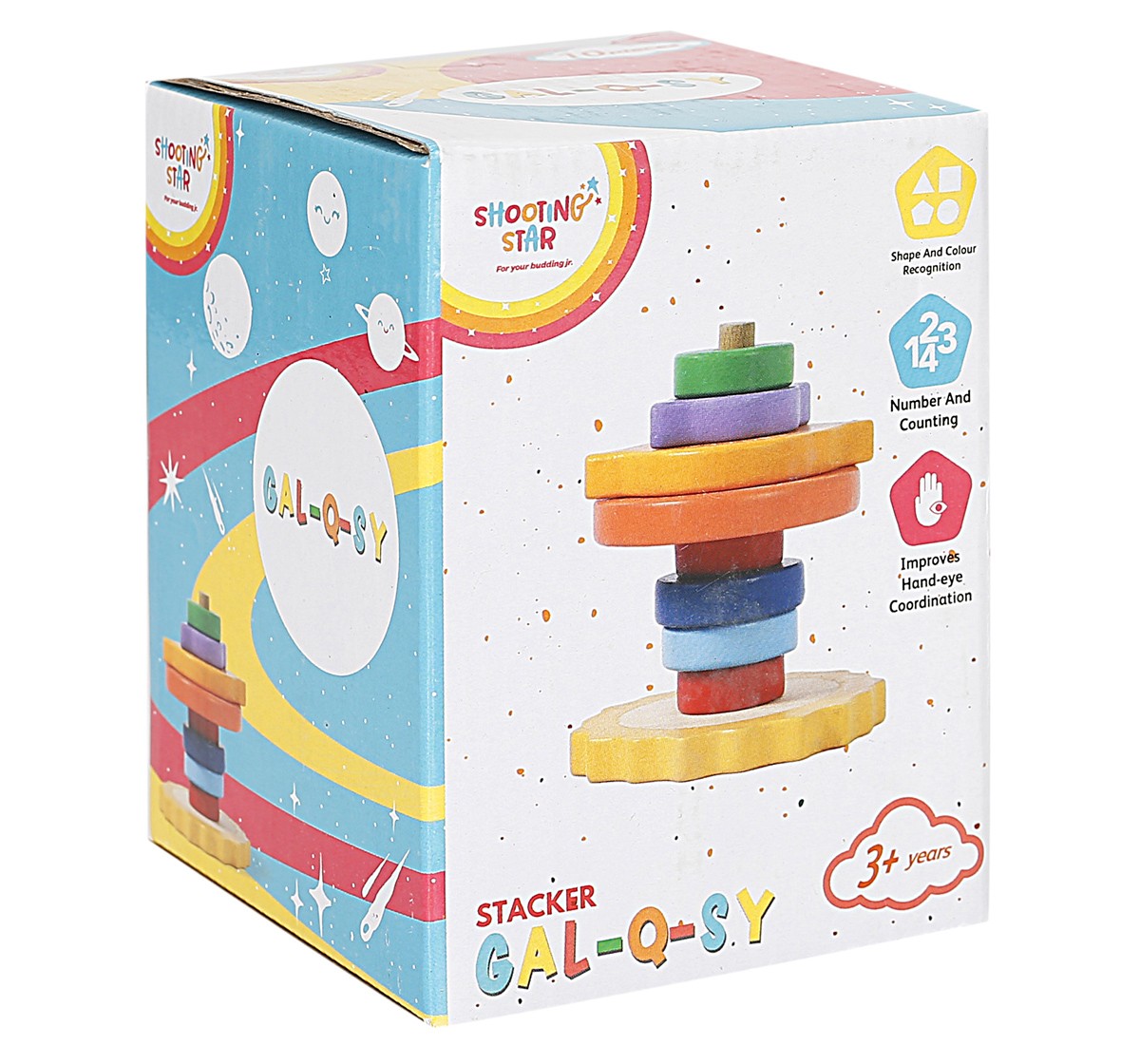 Shooting Star Planet Stacker for kids 3Y+, Multicolour