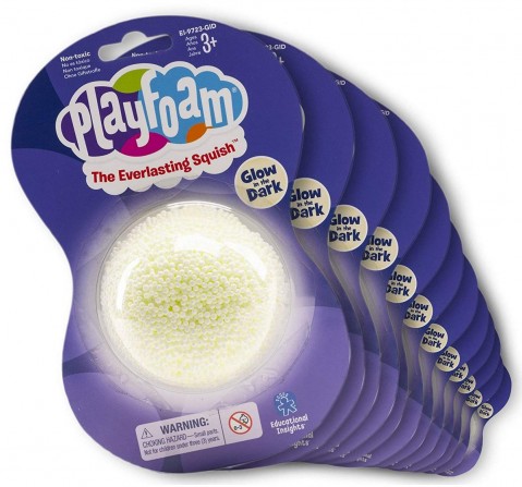 Learning Resources Playfoam Glow In The Dark Jumbo Pods Box Of 12 Game Multicolor 3Y+