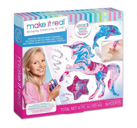 Make it Real Masterpieces Paint Pouring DIY kits Multicolor 8Y+