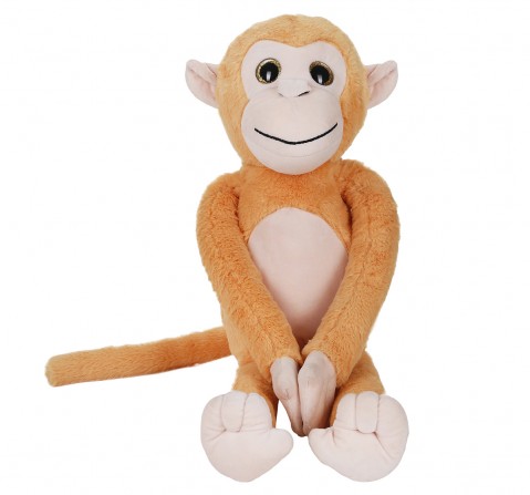 Fuzzbuzz Monkey Plush Toy 70cm Mustard 3Y+