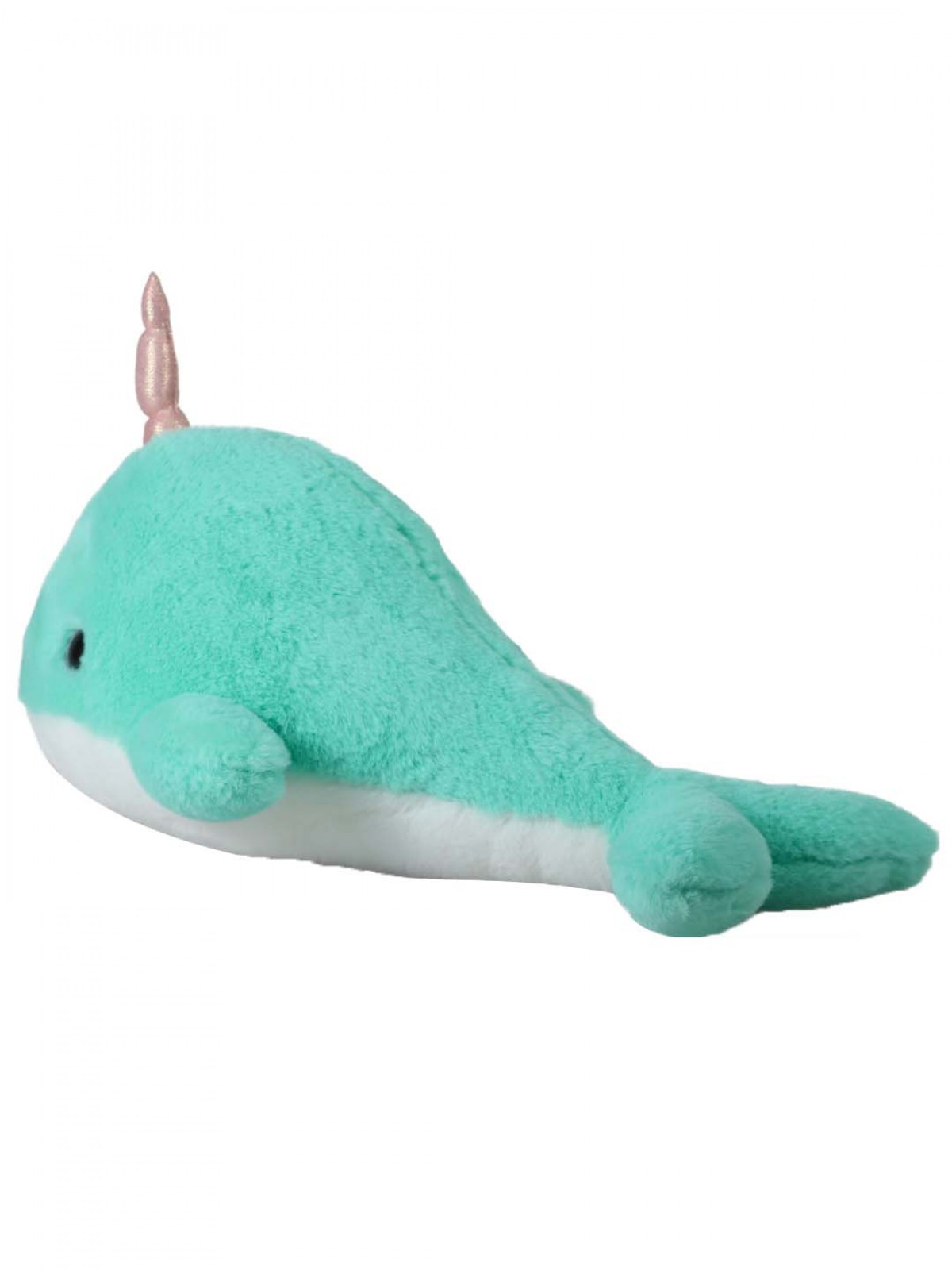 Adorable Stuffed Plush Narwhal by Mirada, Soft Toys for Kids of All Ages, 3Y+, Green, 40cm