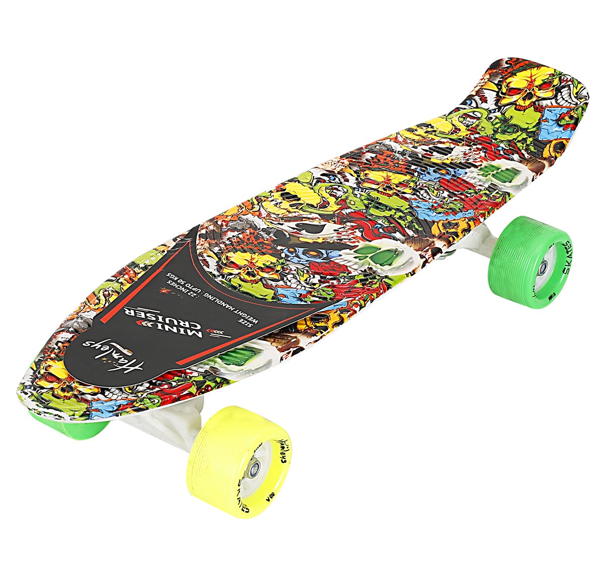 Hamleys Penny Skate Board for kids 7Y+, Yellow and Blue