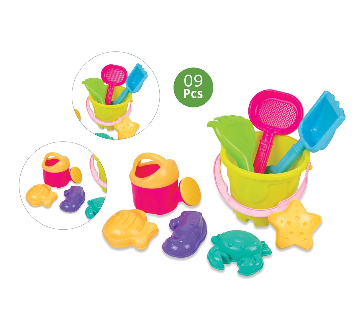 Zoozi Beach set of 9 Pieces for kids Multicolor 18M+