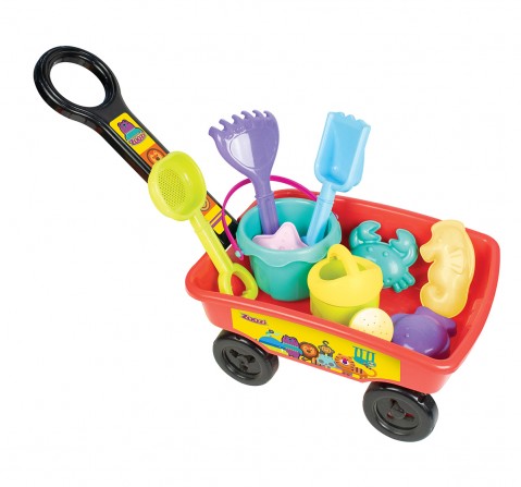 Zoozi Beach set with Wagon for kids Multicolor 18M+