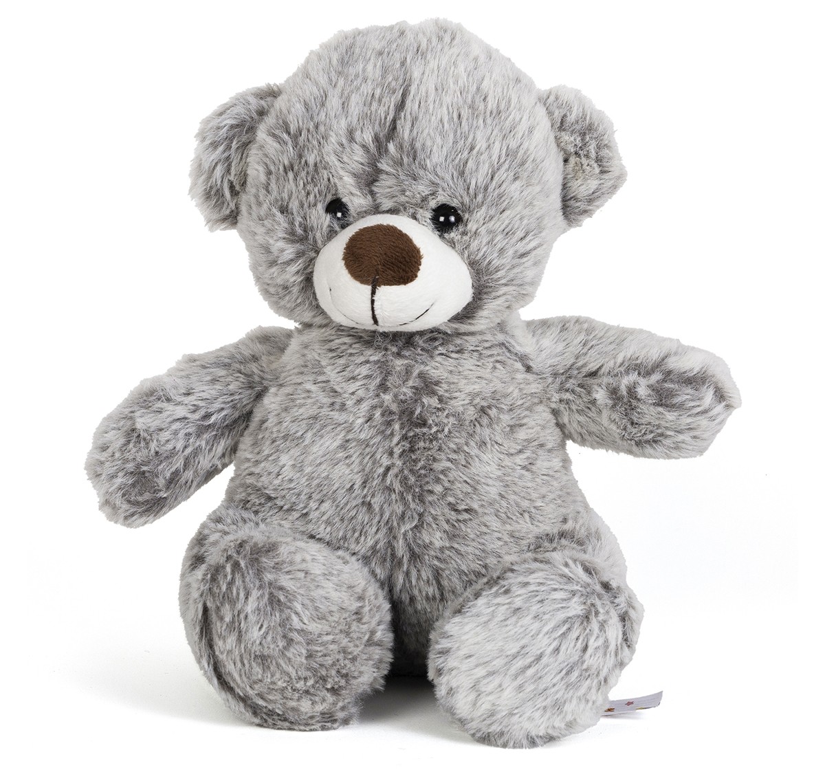 FuzzBuzz Textured Bear Grey 24cm