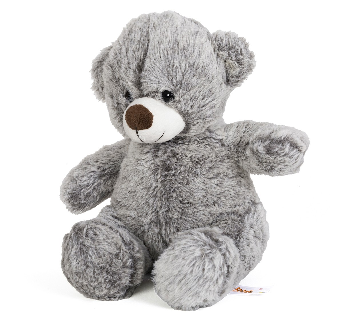FuzzBuzz Textured Bear Grey 24cm
