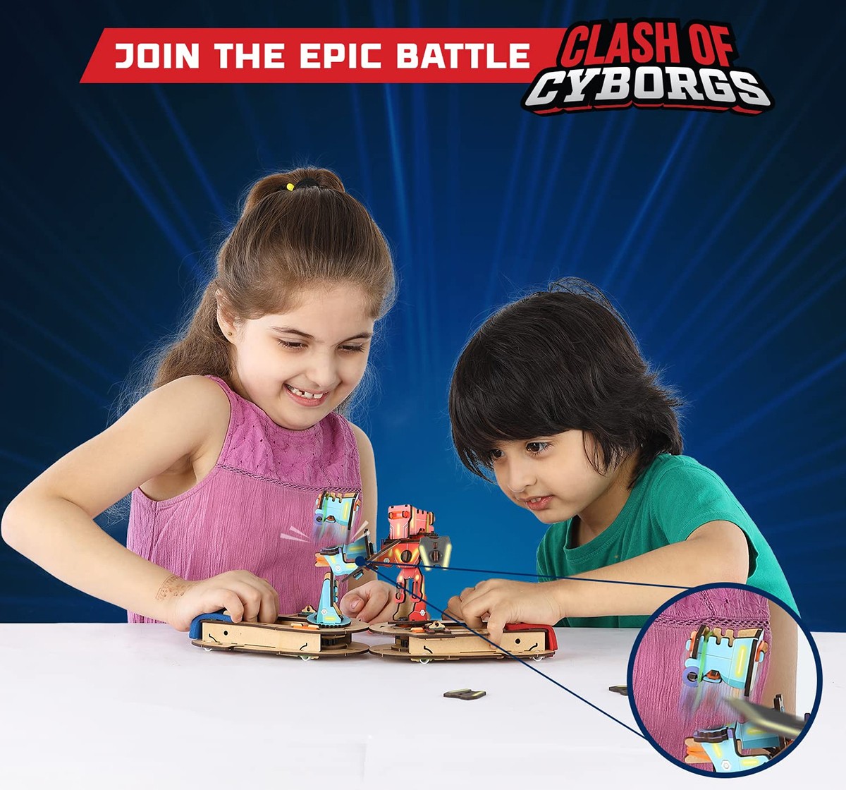 Smartivity STEM DIY Fun Fighting Battle Game, Multiplayer, Birthday Gift for Boys & Girls 6 to 14yrs