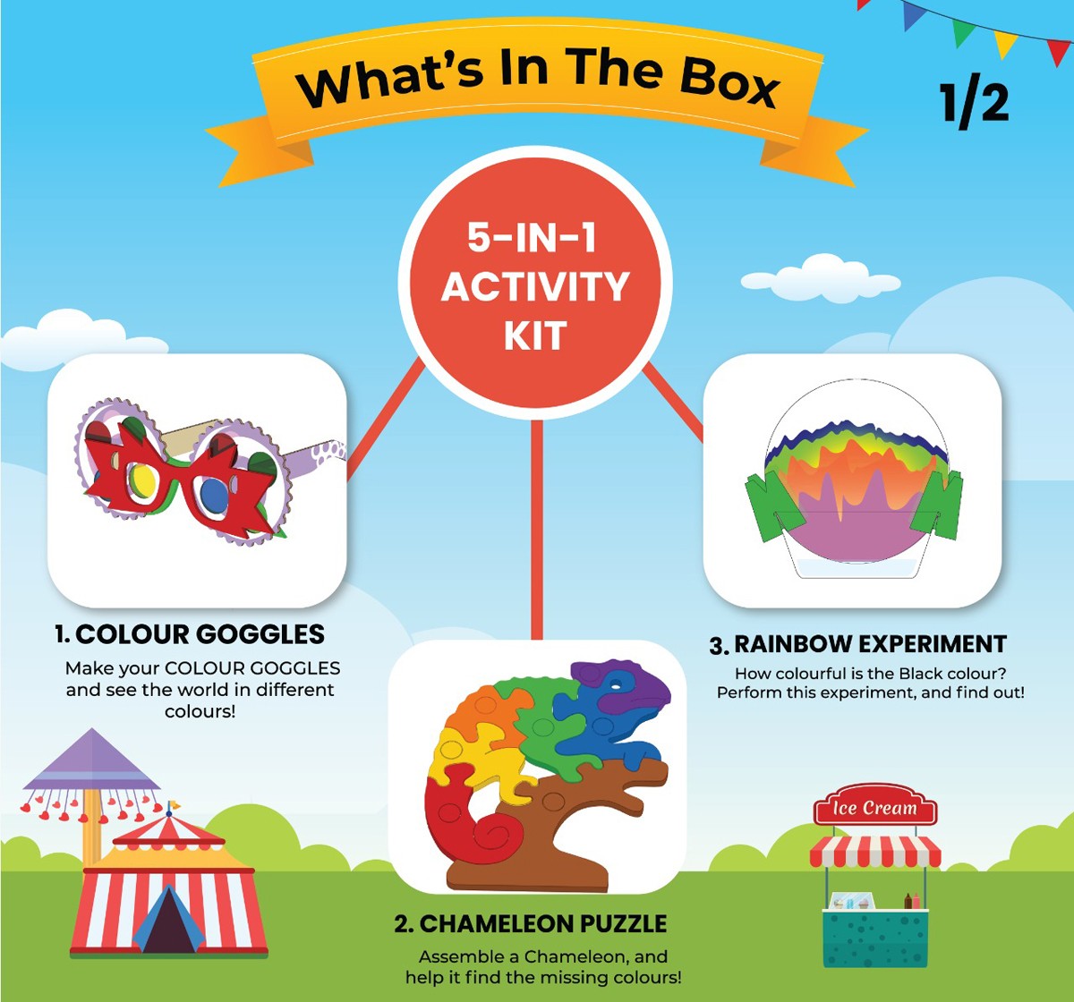 Smartivity Colour Carnival STEM DIY Fun Toy Multicolor 3Y+