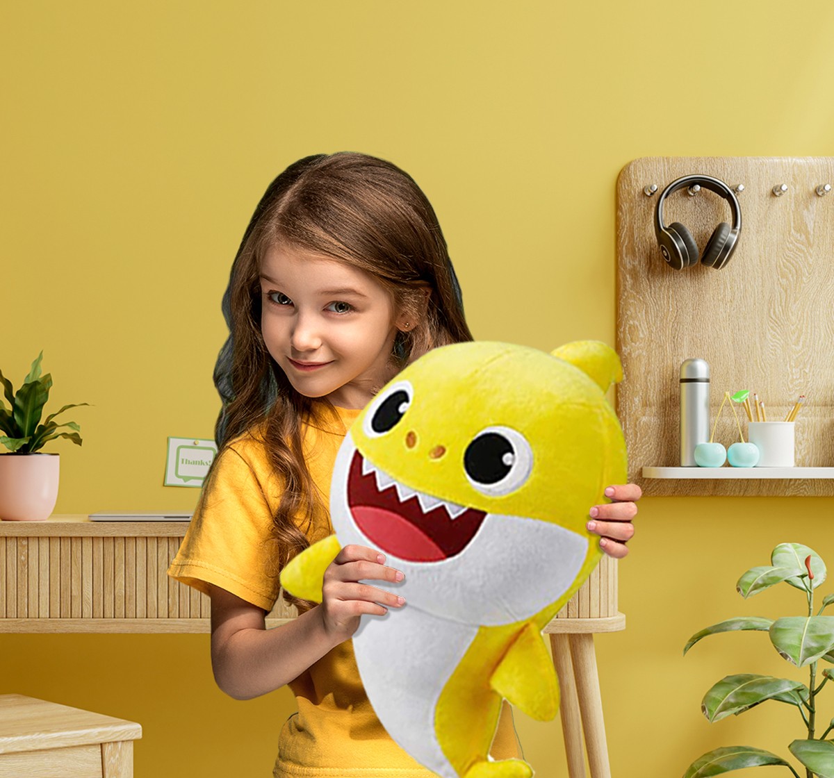 Baby Shark Plush Cuddle and Sing with Plush Toy 18 Inch Baby Shark for 1 Year and Above