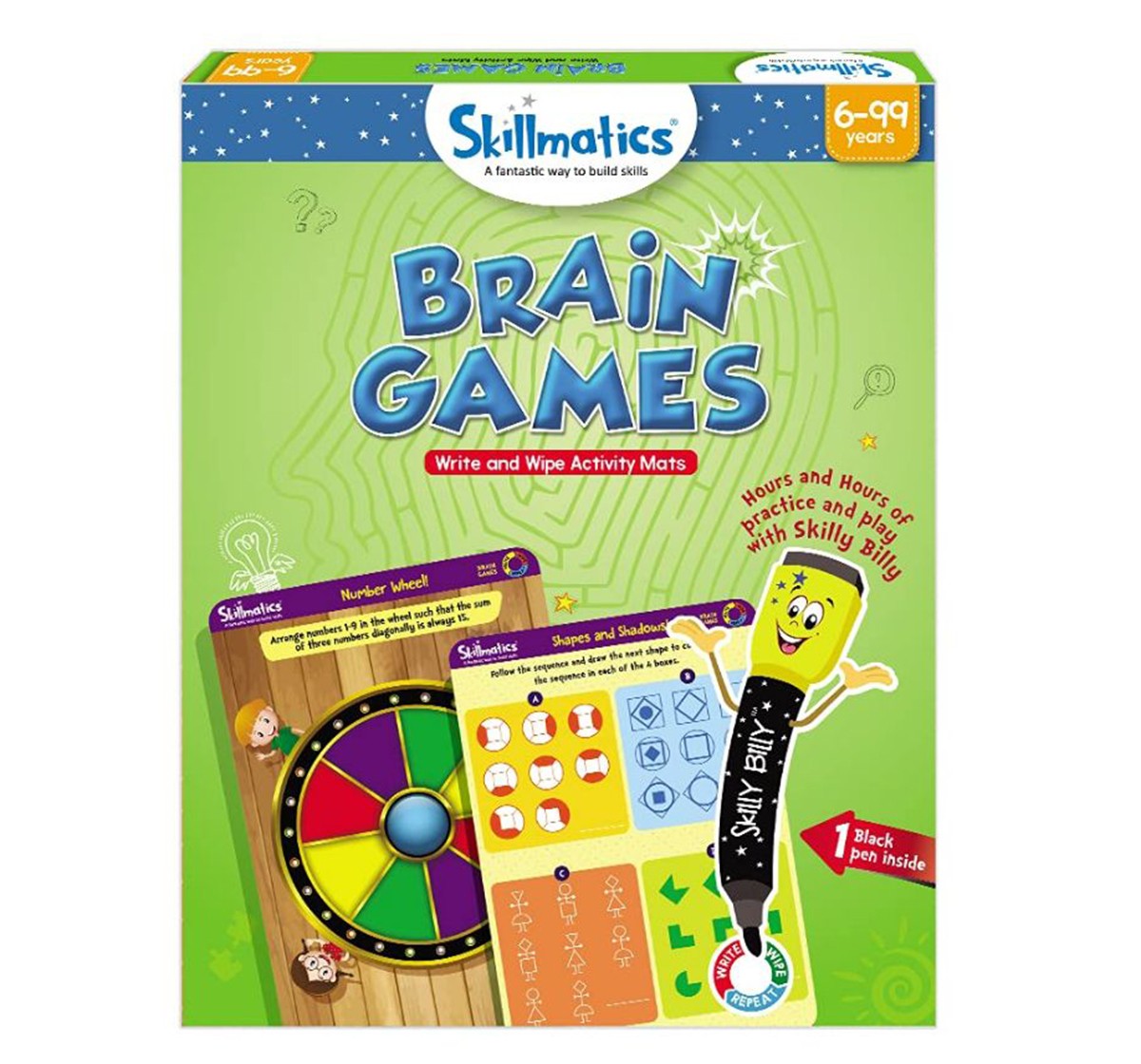 Skillmatics Brain Games Paper Brain teaser game Multicolor 6Y+