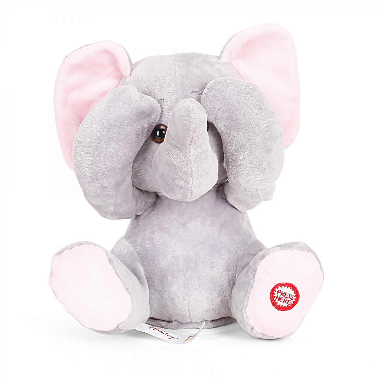 Hamleys Manny Rocking Elephant, Soft Toys for Kids, 3Y+, Grey