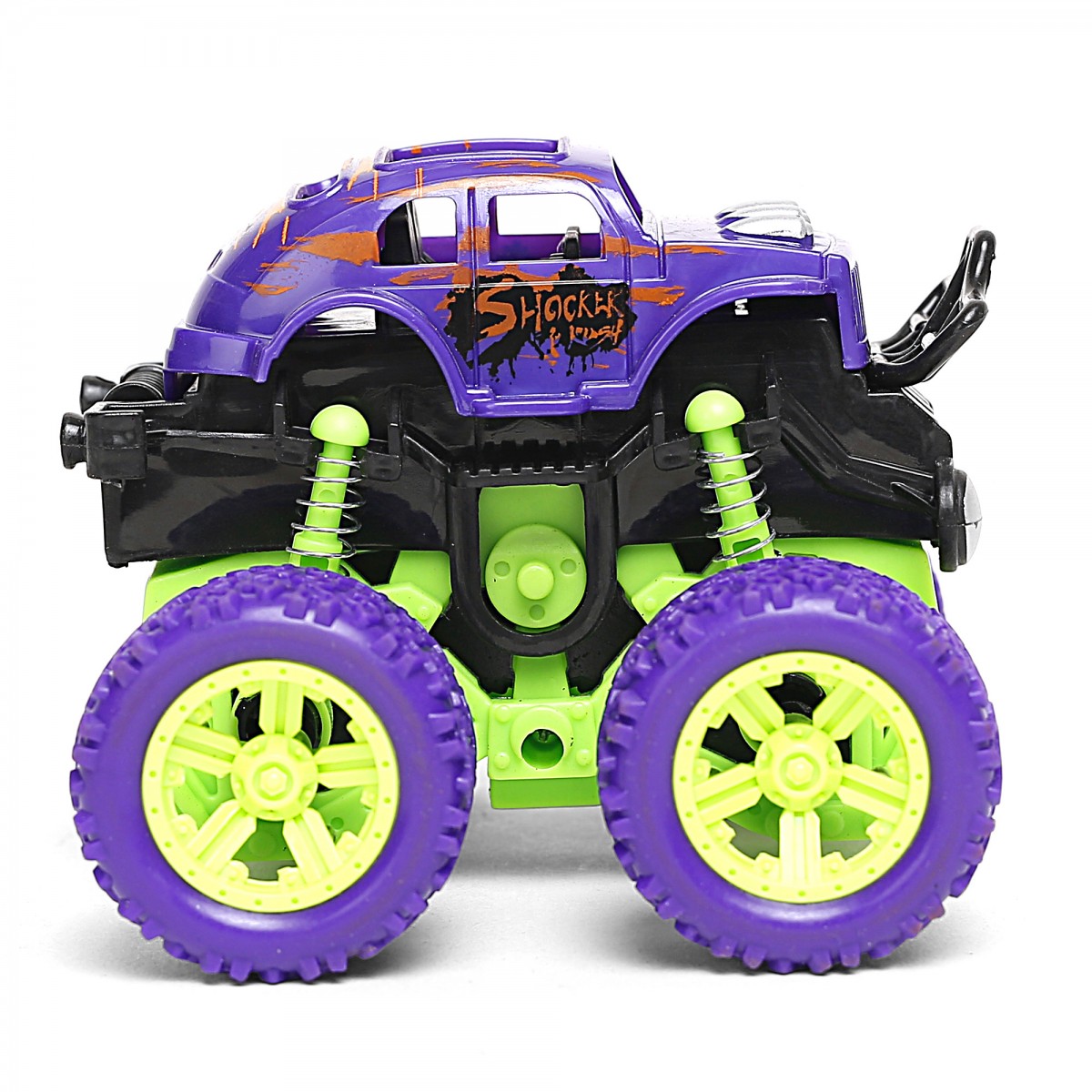 Ralleyz Friction Toy Car With Grip Wheels 4 Wheel Drive Force Amazing Kids Play Mini Toy Car Purple 6Y+