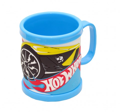 Ramson Hotwheels Plastic Embossed Mug 10oz Blue 2Y+