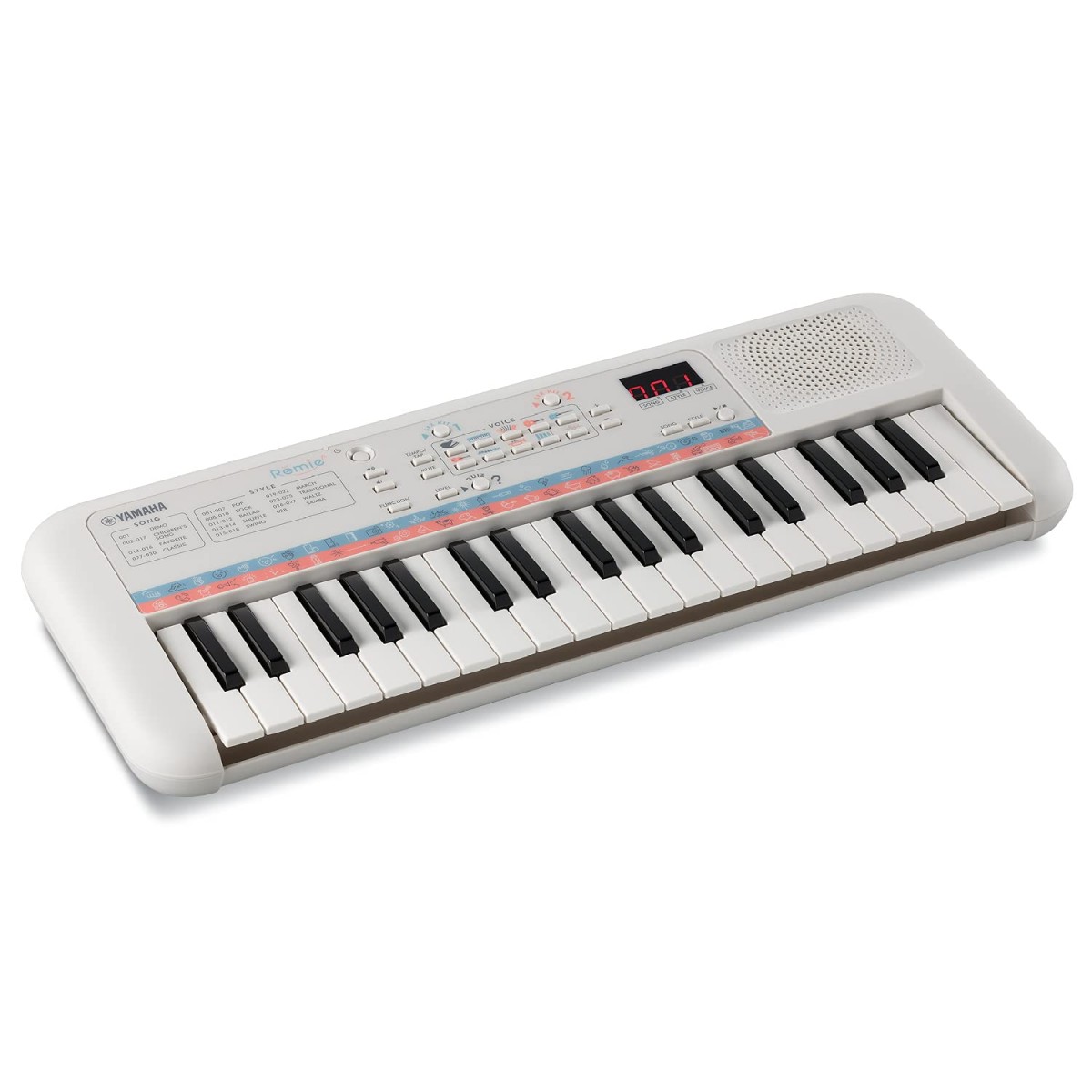 Yamaha Remie PSS E30 37 Key Portable Mini Keyboard, White 3Y+