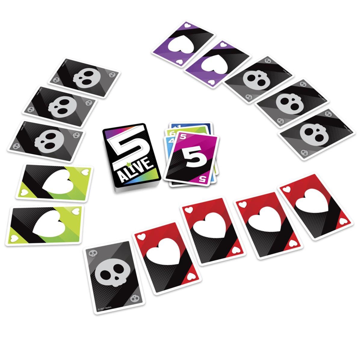 Hasbro Gaming 5 Alive Card Game, Fast Paced Game for Kids and Families, Easy to Learn, Fun Family Game, Card Game for 2-6 Players, Multicolor, 8Y+